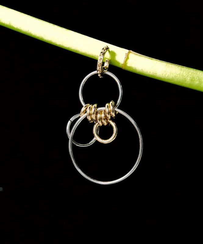 New Sterling Silver Asymmetrical Hoop Earrings
