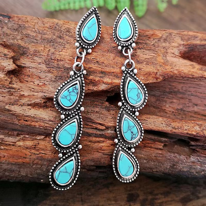 Geometric Patchwork Earrings