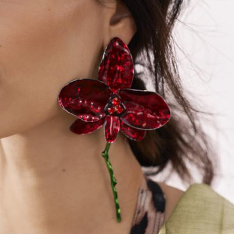 Daily Flowers Patchwork Earrings