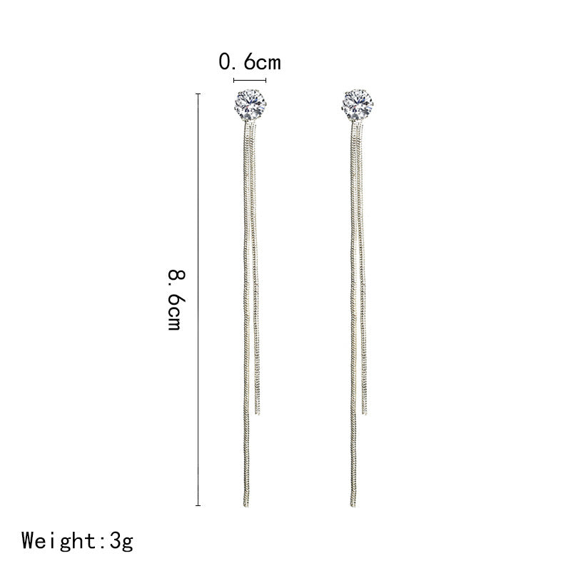 Corrine Wave Tassel Earrings