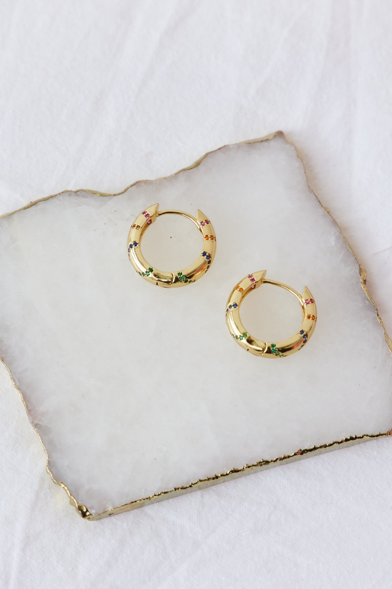 18k Gold Plated Auric Body Earrings