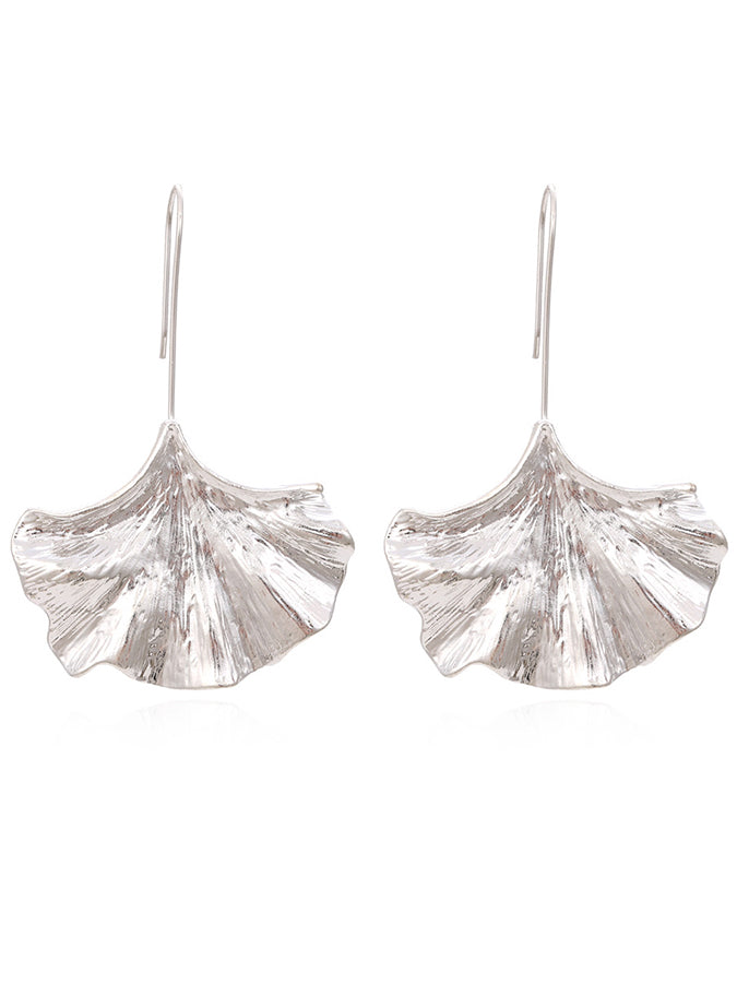 Alloy Leaf Earrings