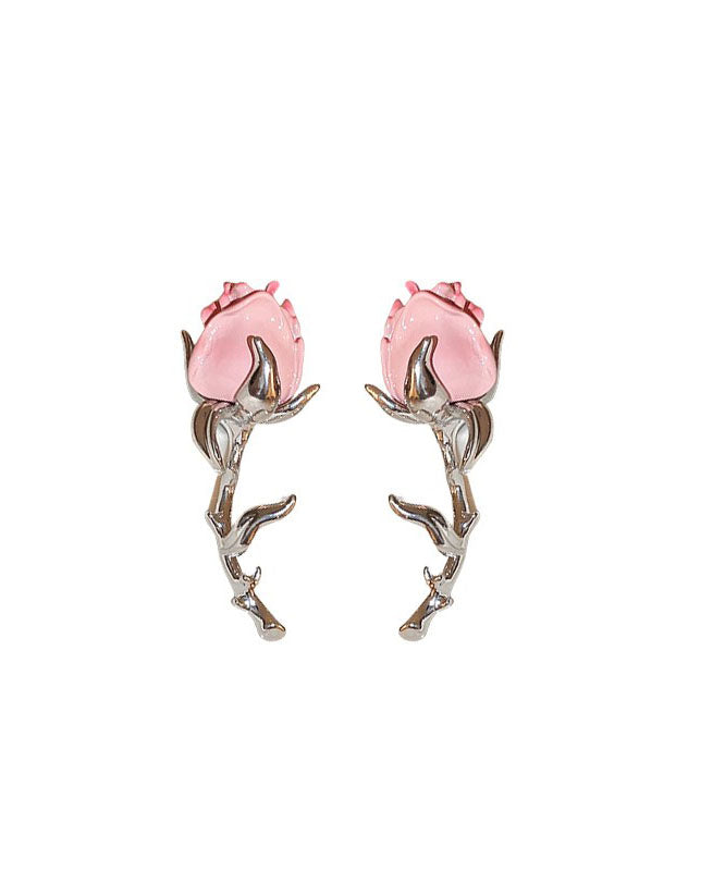 Boutique Pink Overgild Drop Earrings