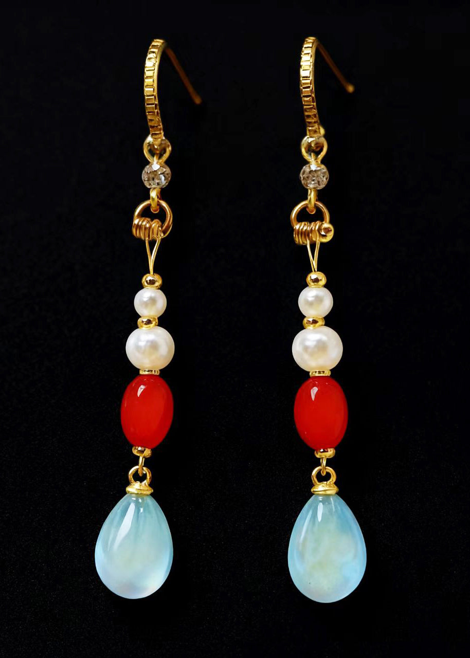 Teardrop Shape Fine Acrylic Drop Earrings