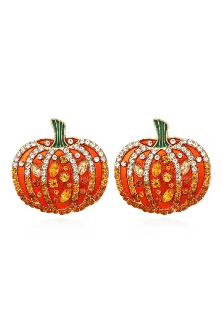 Emery Halloween Pumpkin Earrings