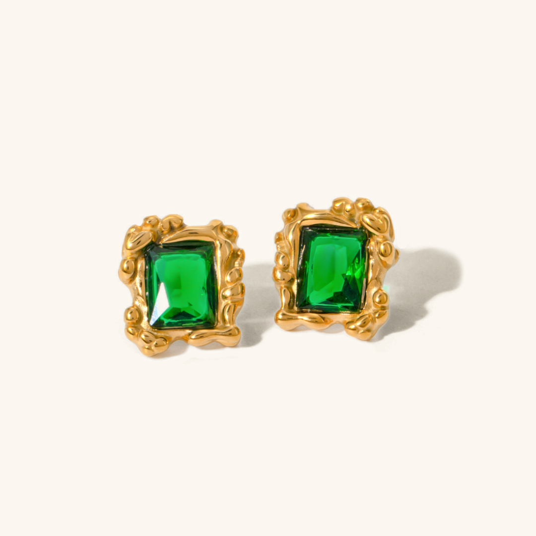 Esmeralda Stud Earrings