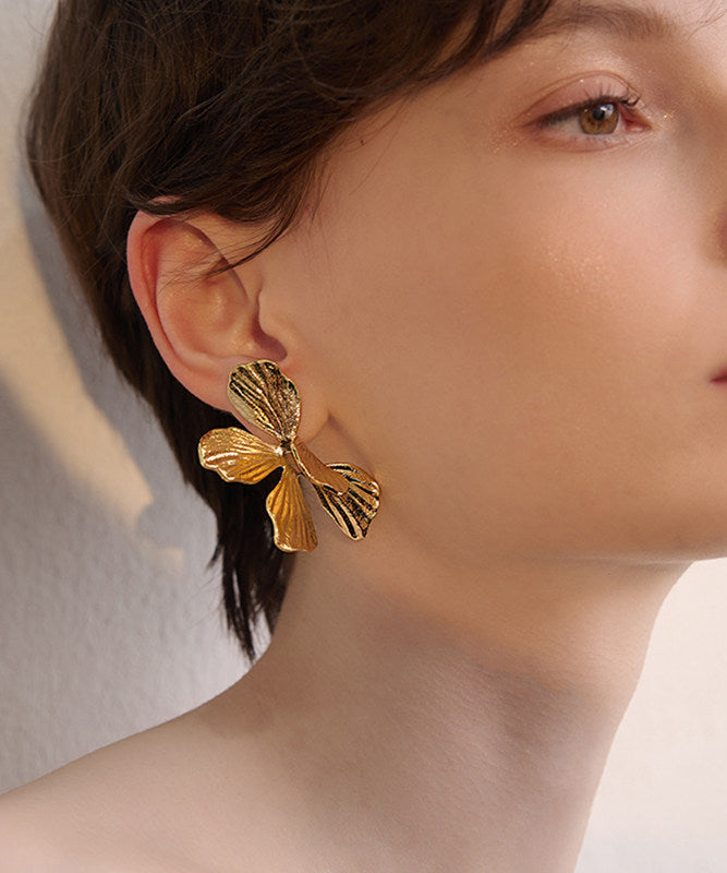 Gold Exaggeration Gold Plated Stud Earrings