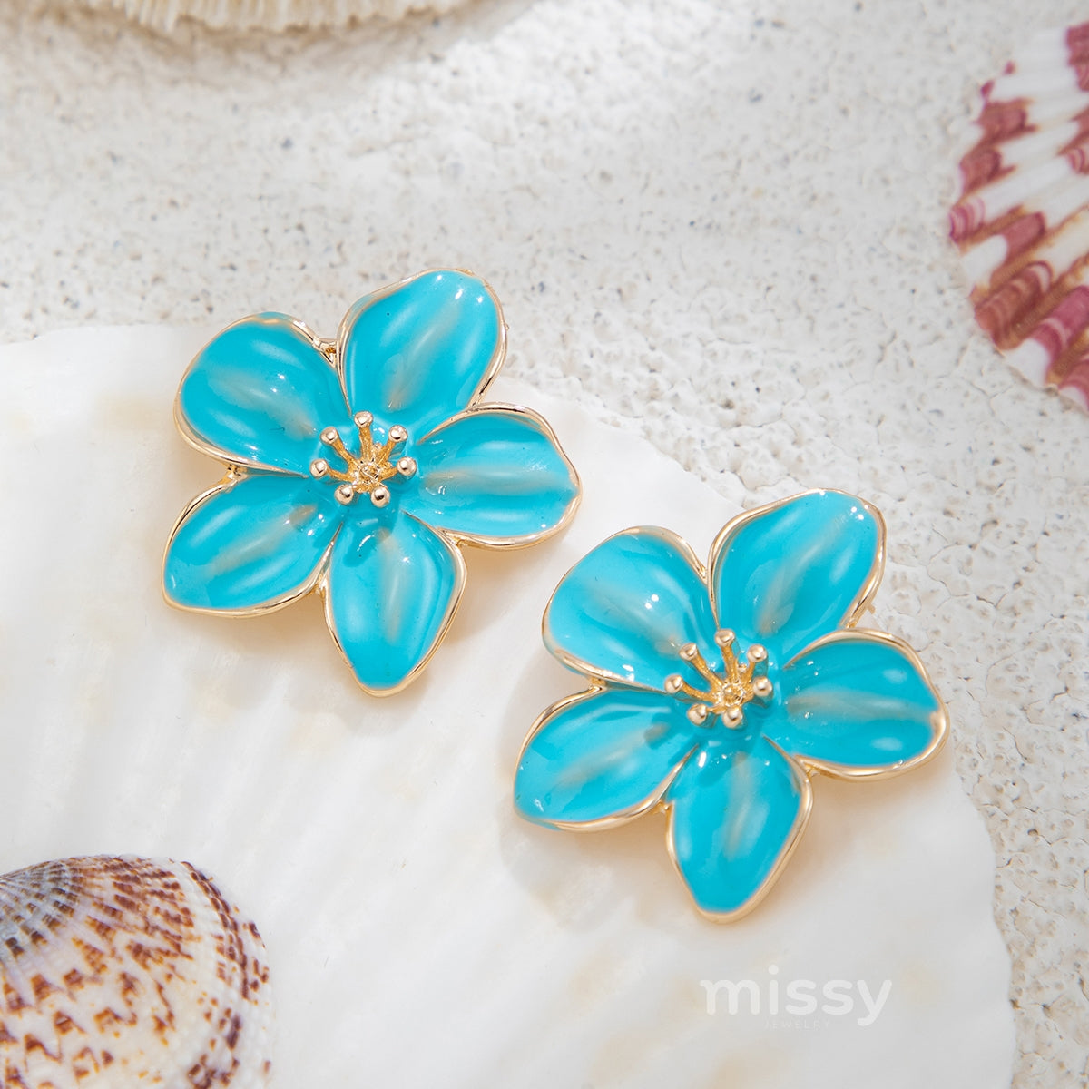 Jozie Flower Statement Earrings