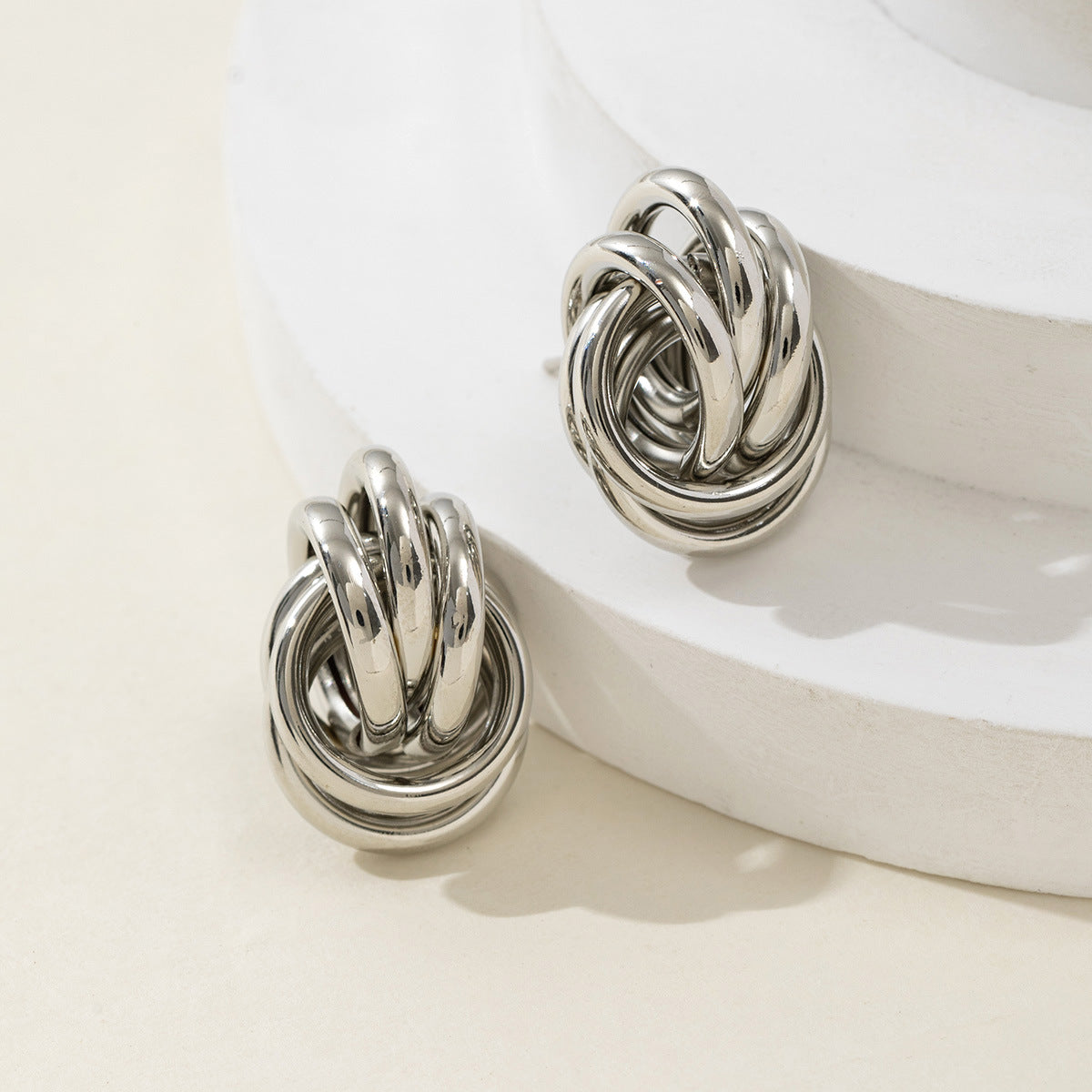 Janel Coiled Metal Earrings