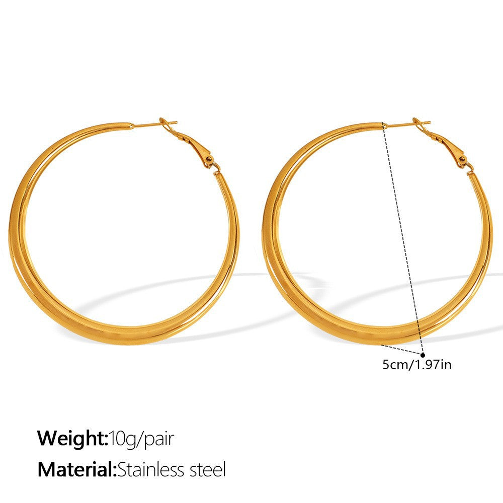 Rivka Statement Hoop Earrings