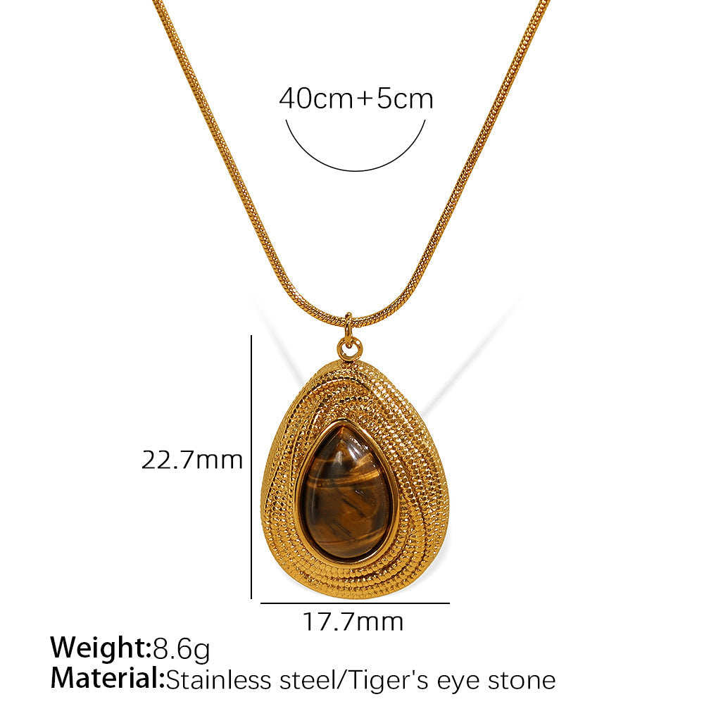 Rhema Gold Tone Stone Set