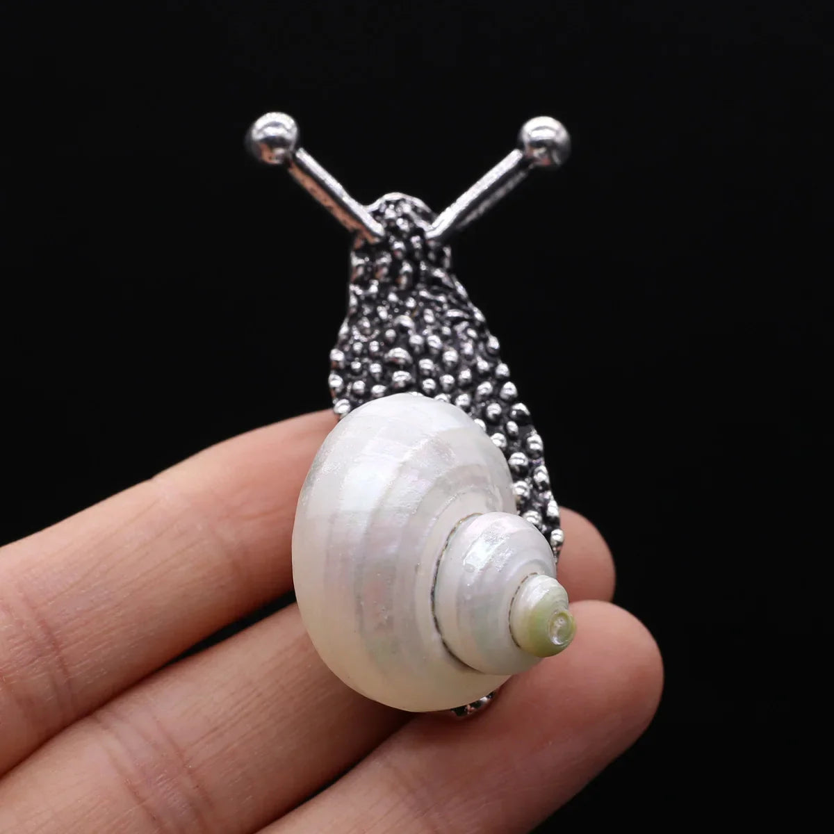 Sea Snail & Conch Shell Brooch