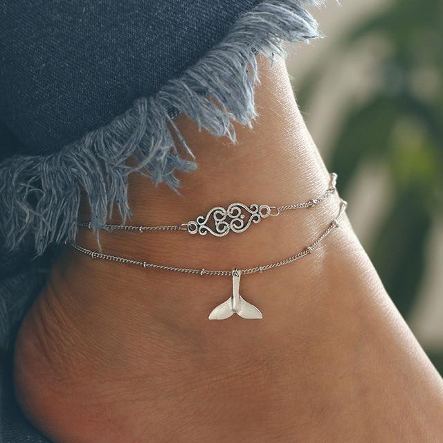 Beach Wave & Shell Anklets