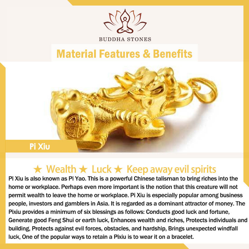 Fengshui Pixiu Obsidian Wealth Bracelet