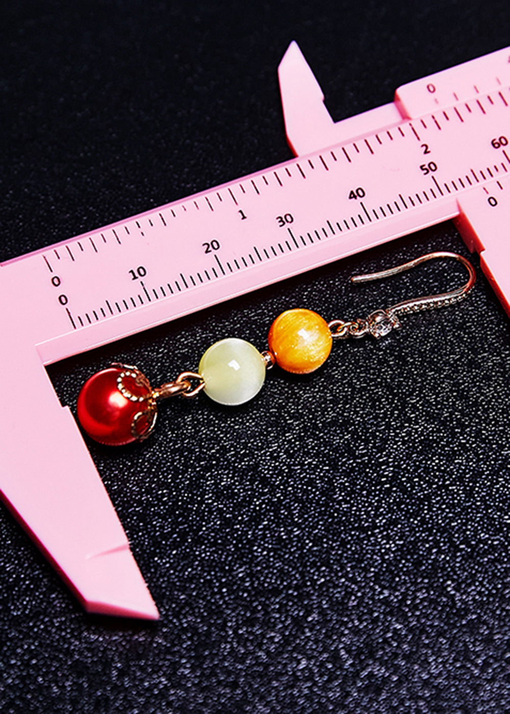 Jade Tassels Pearl Drop Earrings