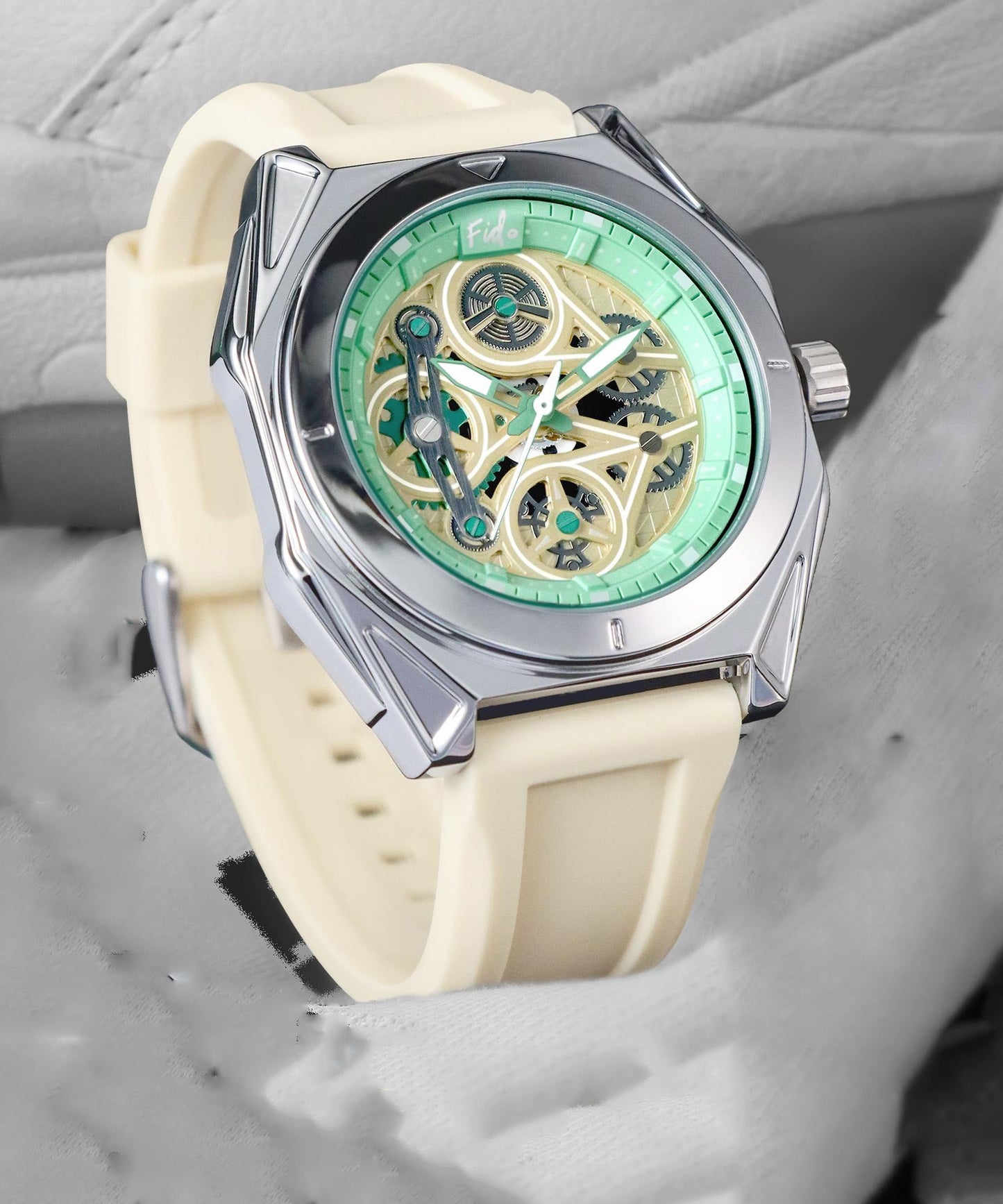 Silicone Rubber Quartz Movement Waterproof Watches