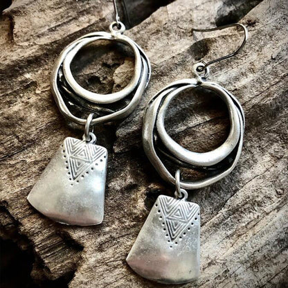 Bohemia Metal Hollow Earrings