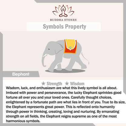 Buddha Stones Sandalwood Jade Elephant Protection Bracelet