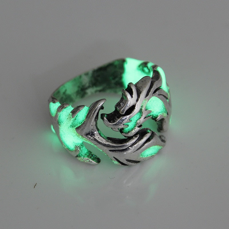 Luminous Dragon Rings - Resizable