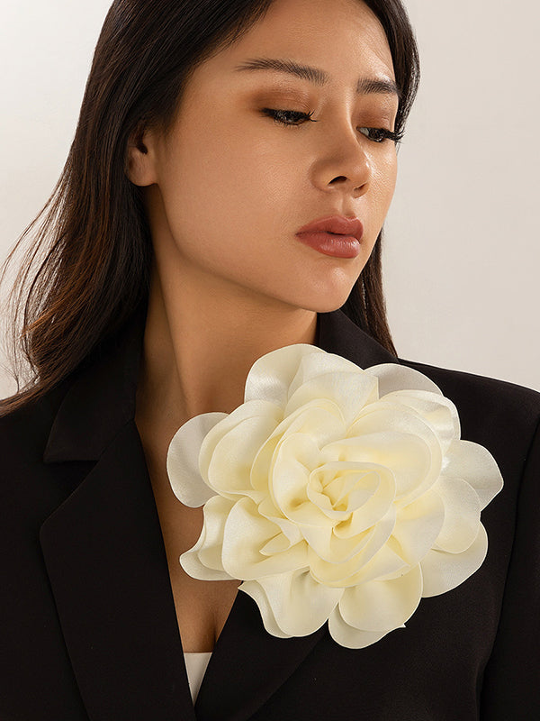 Flower Shape Color Brooch Accessories