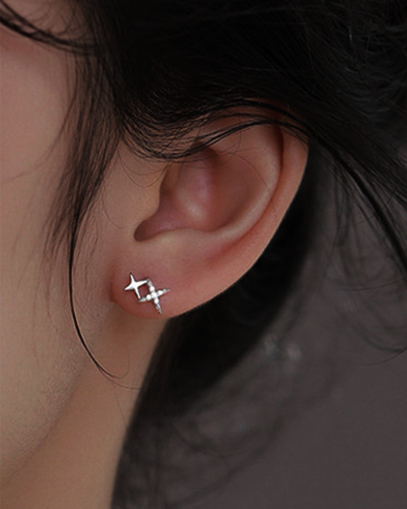 Sterling Silver Star Earrings