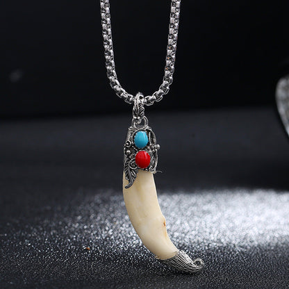 Titanium Steel Balance Necklace Pendant for Spiritual Protection