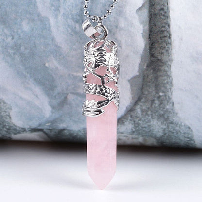 Natural Stone Pendant Necklace