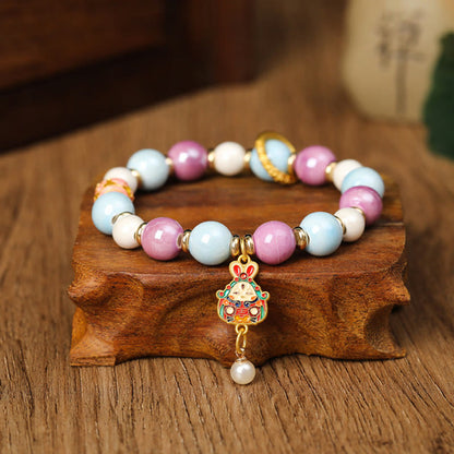10mm Liuli Glass Spiritual Wealth Protection Bracelet