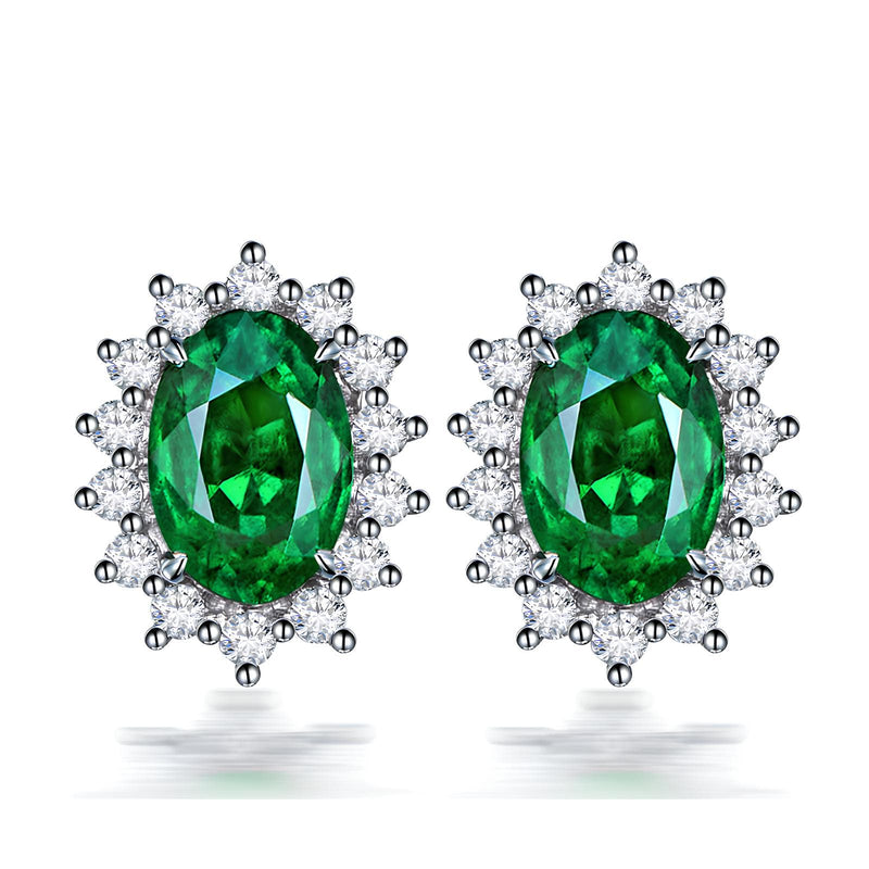 Celestial Radiance Gemstone Studs