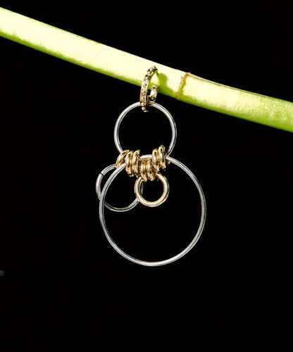 New Sterling Silver Asymmetrical Hoop Earrings