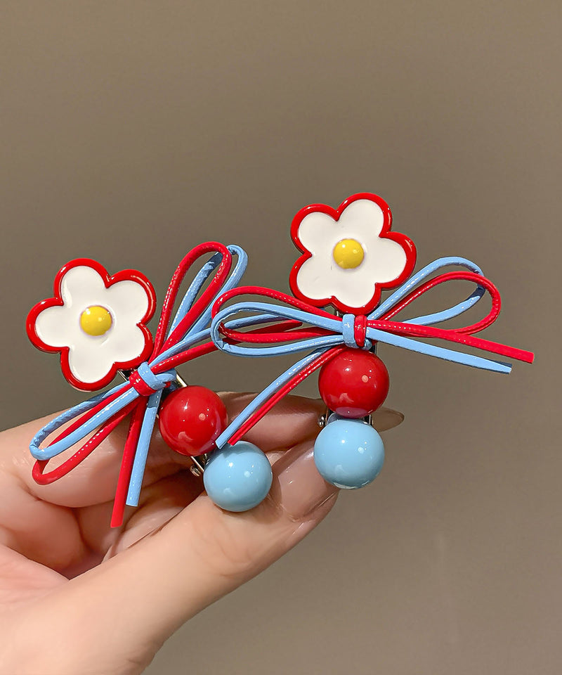 Rainbow Acrylic Butterfly a Pair Hairpin