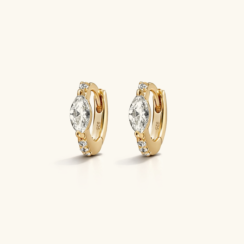 Mariah Mini Diamond Hoops