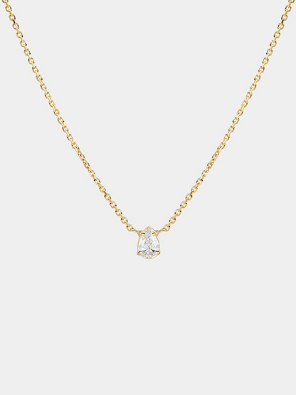 Zircon Minimal Crystal Chain Necklace