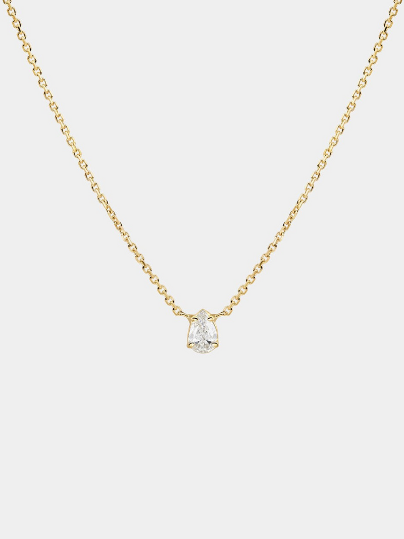 Zircon Minimal Crystal Chain Necklace