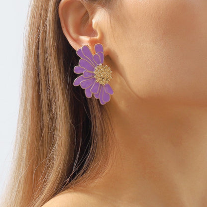 Geometric Patchwork Earrings