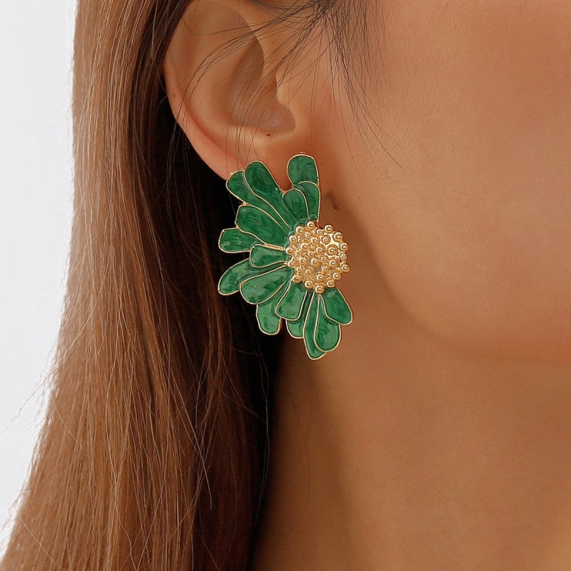 Geometric Patchwork Earrings