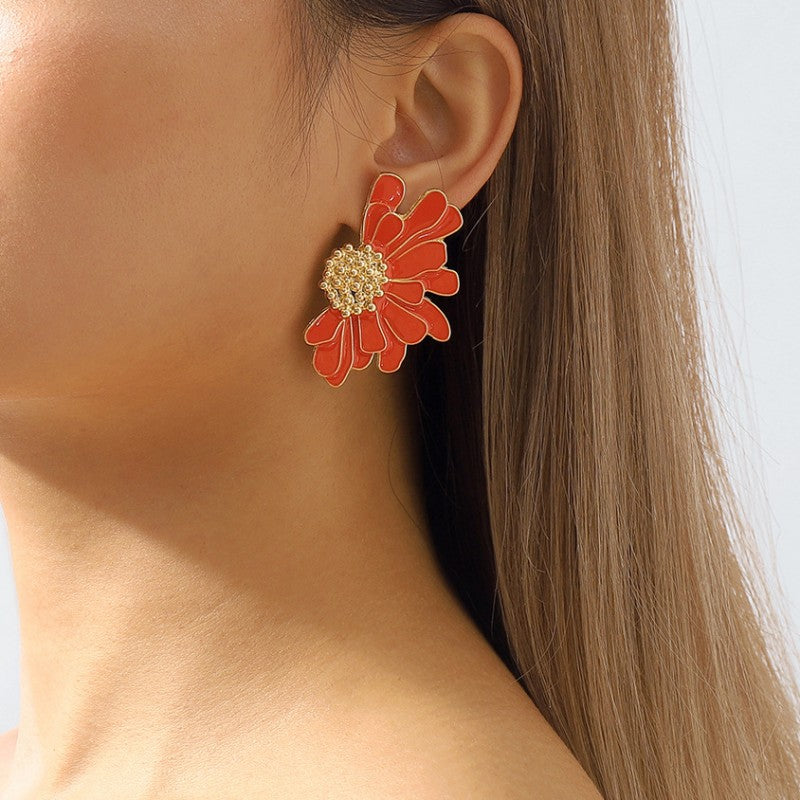 Geometric Patchwork Earrings