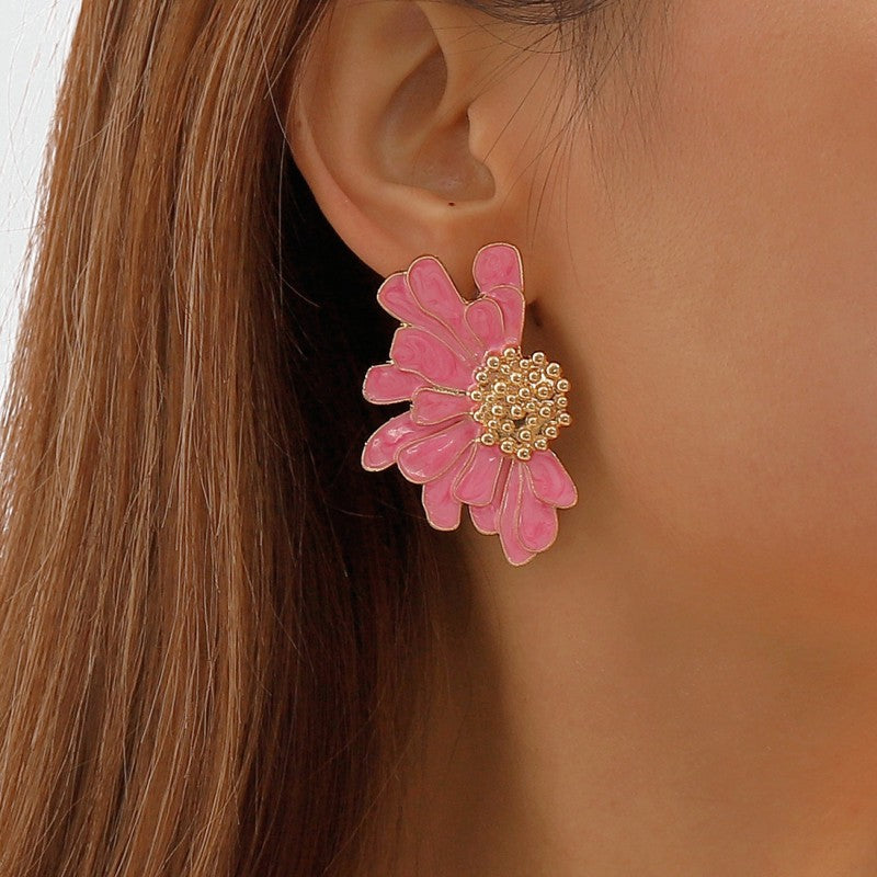 Geometric Patchwork Earrings
