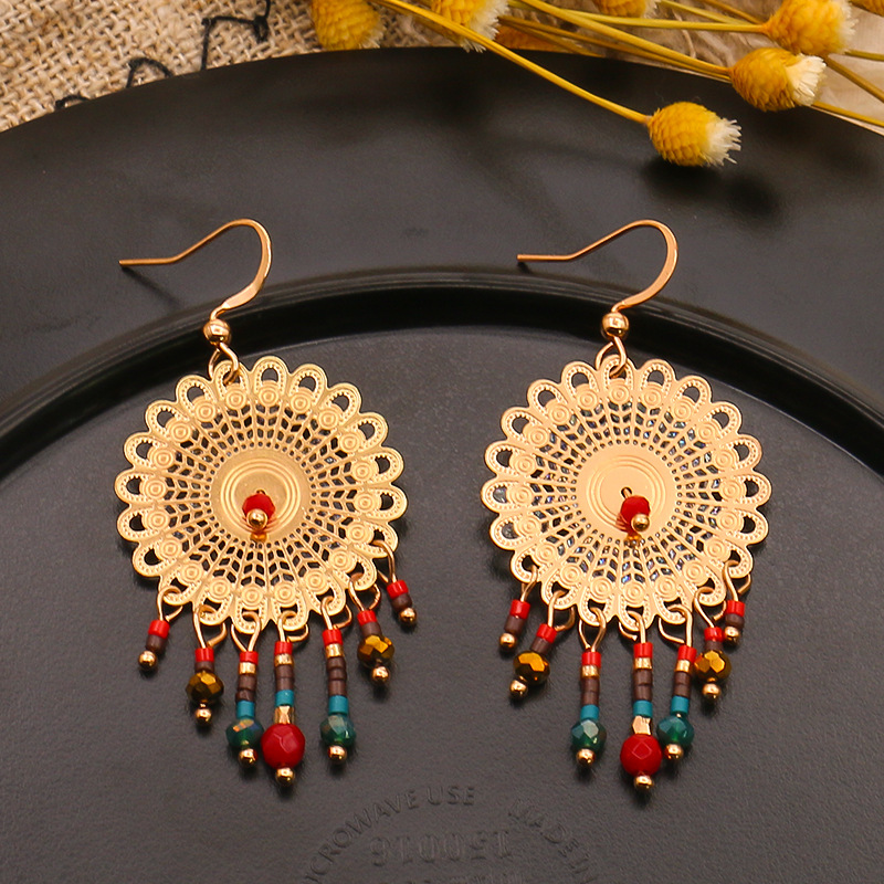Geometric Patchwork Earrings
