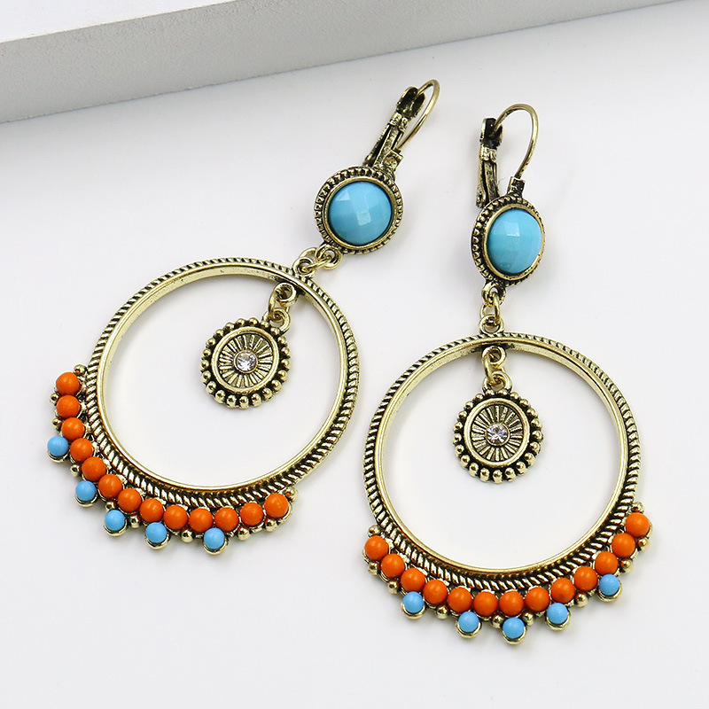Geometric Patchwork Earrings