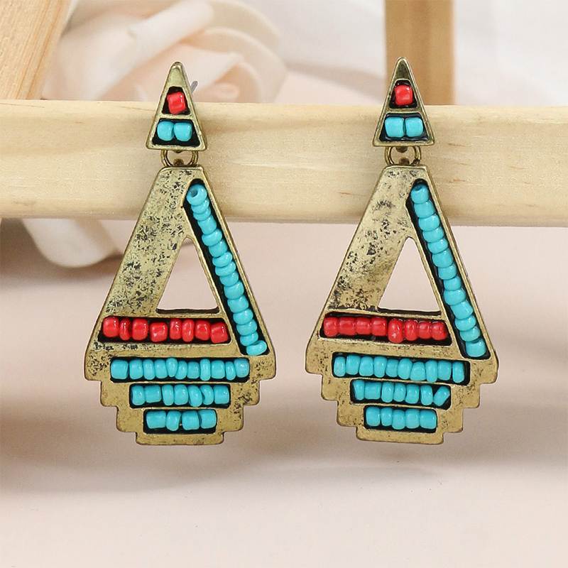 Geometric Patchwork Earrings
