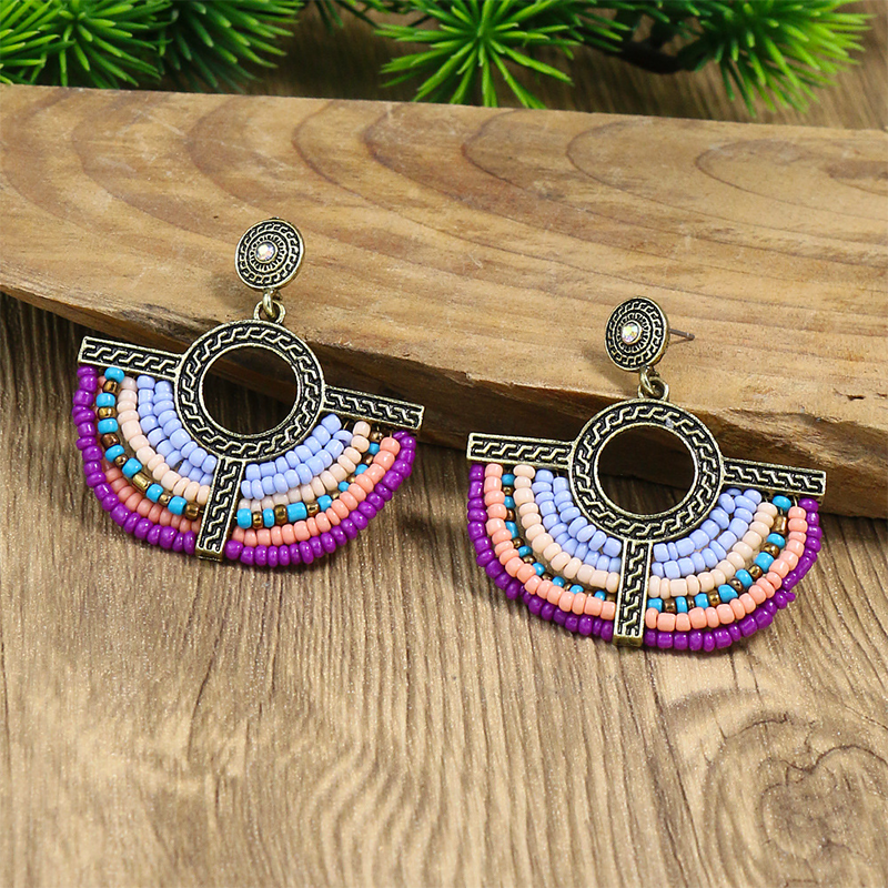 Geometric Patchwork Earrings