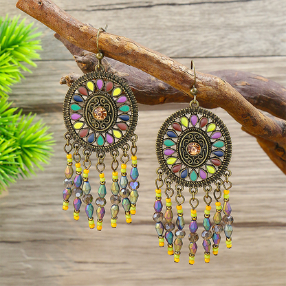 Geometric Patchwork Earrings