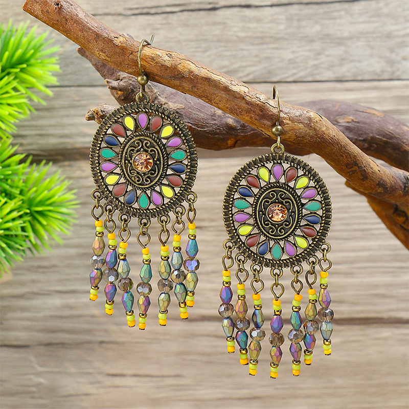 Geometric Patchwork Earrings