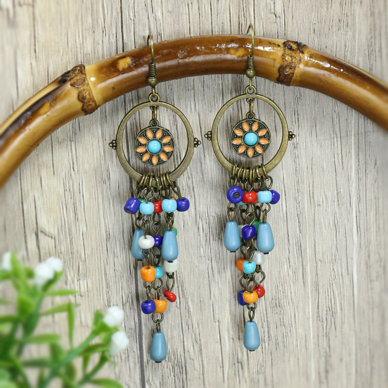 Geometric Patchwork Earrings