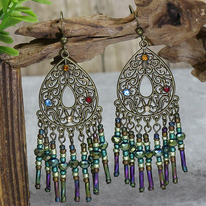 Geometric Patchwork Earrings
