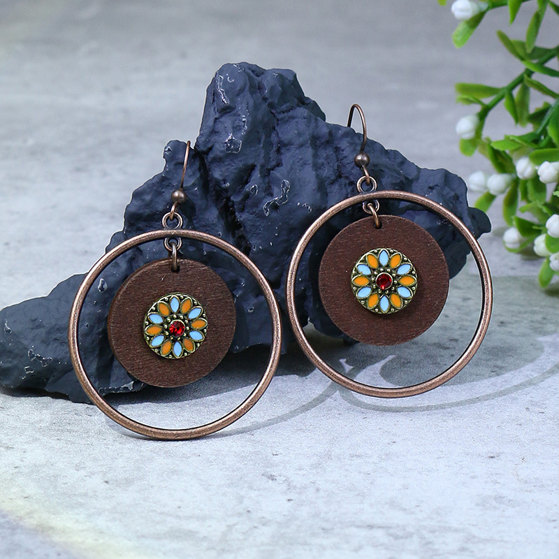 Geometric Patchwork Earrings