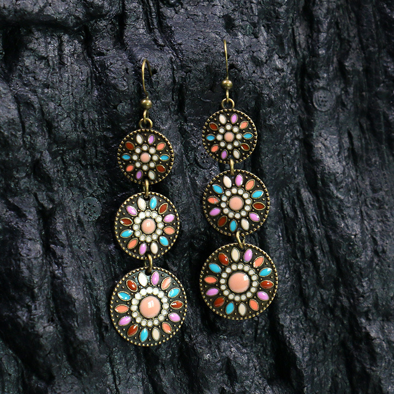 Geometric Patchwork Earrings