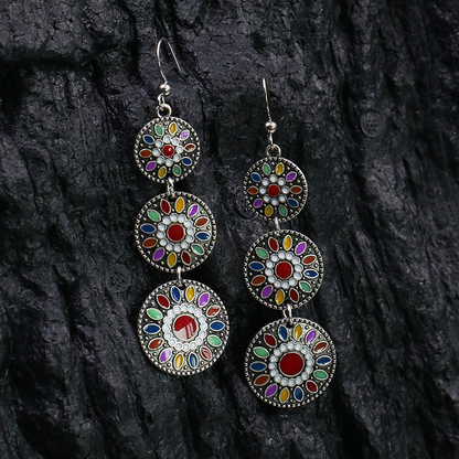 Geometric Patchwork Earrings