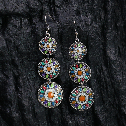Geometric Patchwork Earrings